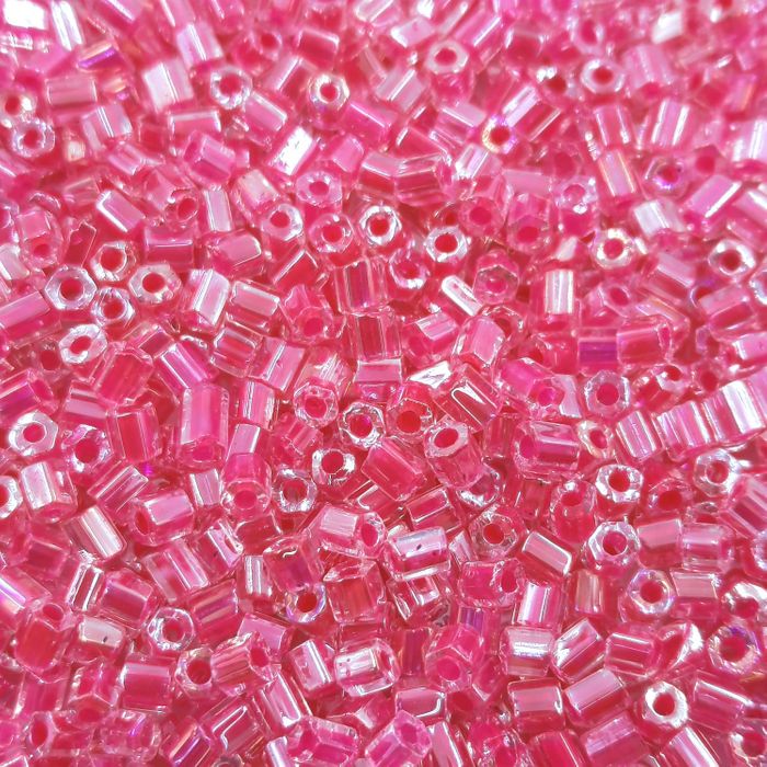 Vidrilho Asmara Cristal Fio Pink I12 - 9/0 25g Aprox. 1.050 Peças