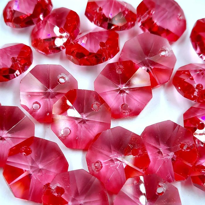 Castanha Dois Furos Pink - 14mm 77 Peças