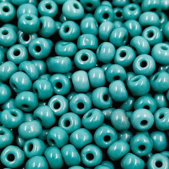 Miçanga Asmara Fosca Verde Turquesa 63130 - 6/0(4,1mm) 500g