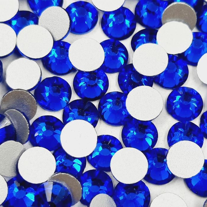 Strass Base Reta Sem Cola Chinês Safira - SS40(8,412-8,672mm) 36 Peças