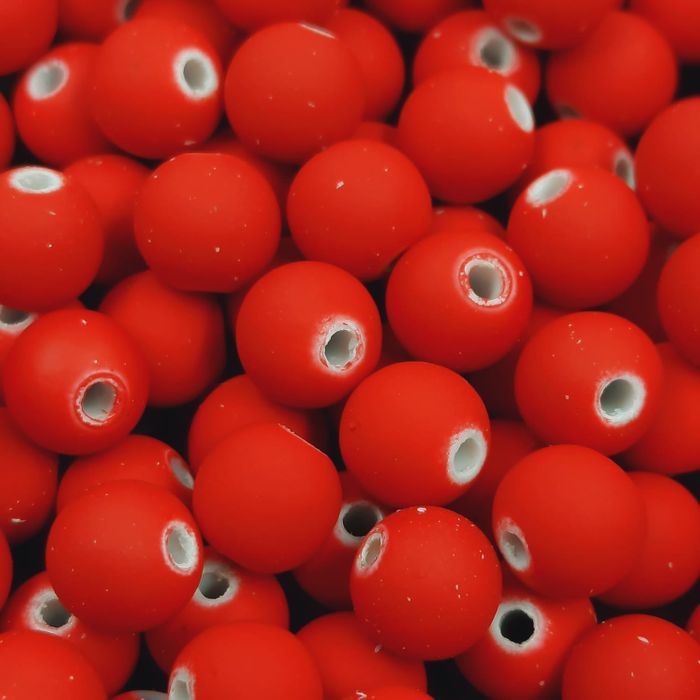 Bolinha Emborrachada Vermelha - 8mm 25g