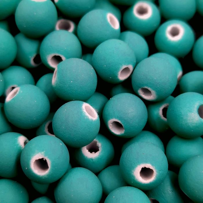 Bolinha Emborrachada Verde Água - 8mm 25g
