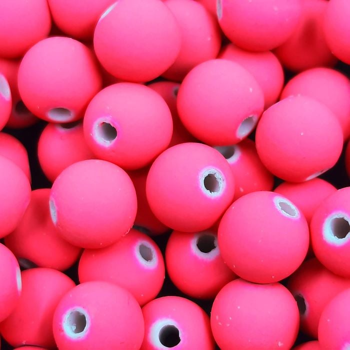 Bolinha Emborrachada Pink Neon - 8mm 25g