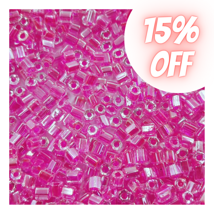 Vidrilho Asmara Cristal Fio Pink P504 - 9/0 500g
