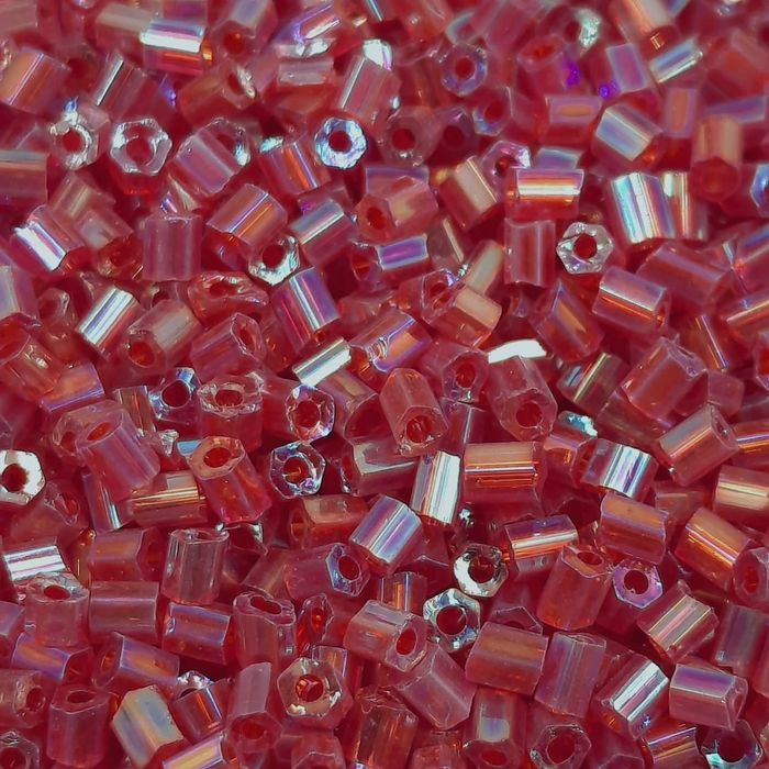 Vidrilho Vermelho Escuro Aurora Boreal - 9/0 500g