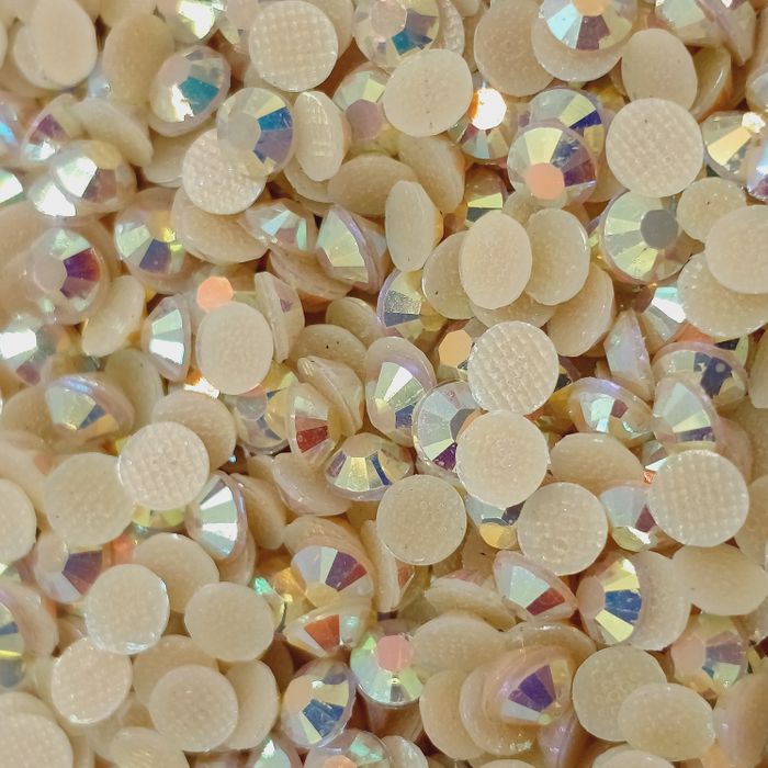 Strass Base reta Resina Bege Aurora Boreal - SS16(3,80-4,00mm) 28.800 Peças