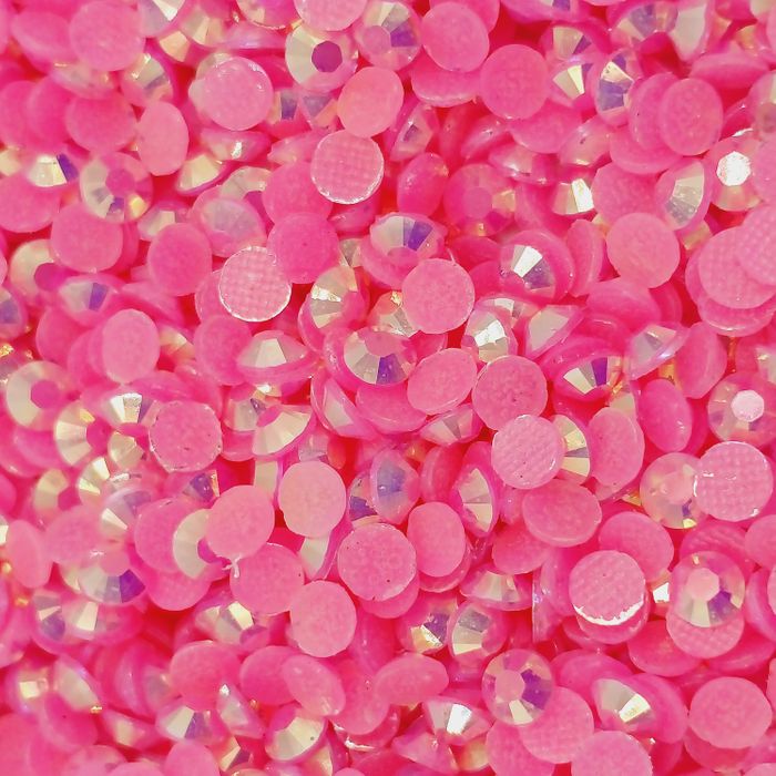 Strass Base reta Resina Rosa Escuro Aurora Boreal - SS16(3,80-4,00mm) 28.800 Peças