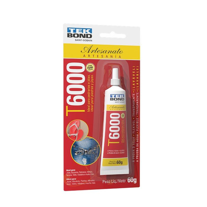 Cola Permanente T6000 Artesanato - 60g 1 Peça