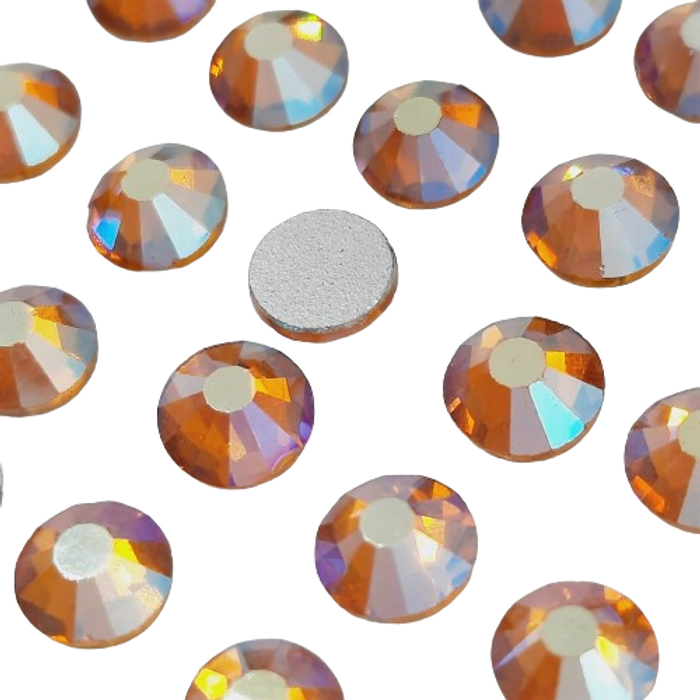 Strass Elegance Base Reta Sem Cola Light Colorado Topázio Aurora Boreal - SS20(4,60-4,80mm) 1.440 Peças