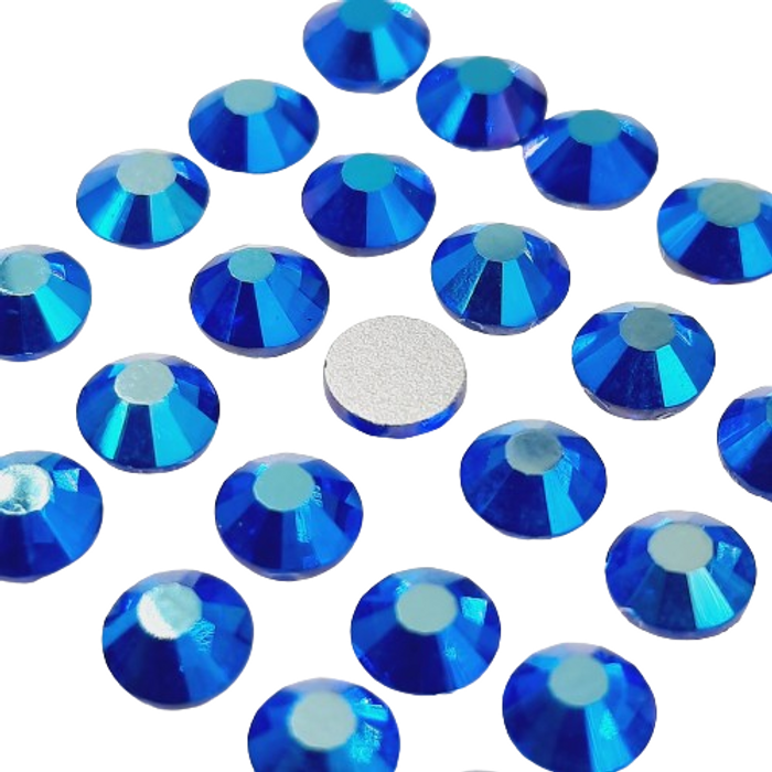 Strass Elegance Base Reta Sem Cola Azul Metalizado - SS16(3,80-4,00mm) 1.440 Peças