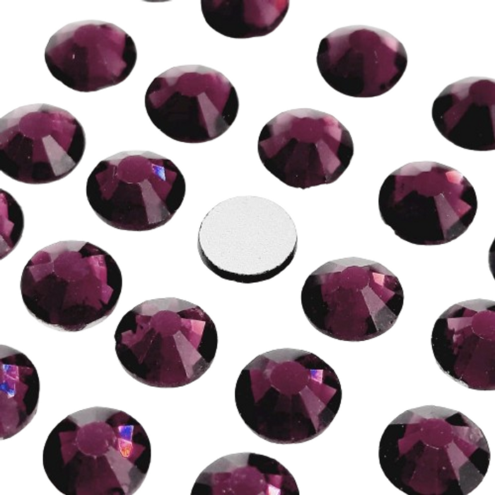 Strass Elegance Base Reta Sem Cola Ametista - SS30(6,32-6,50mm) 288 Peças