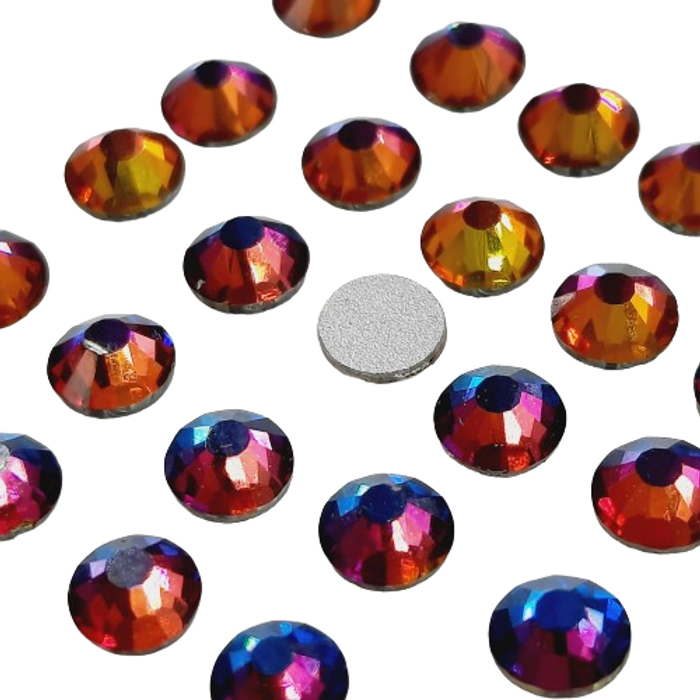 Strass Elegance Base Reta Sem Cola Multicolor - SS30(6,32-6,50mm) 288 Peças
