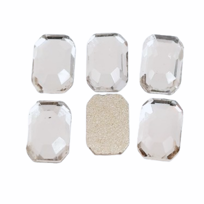 Strass Elegance Base Reta sem cola Octagonal Cristal - 4x6mm 144 Peças