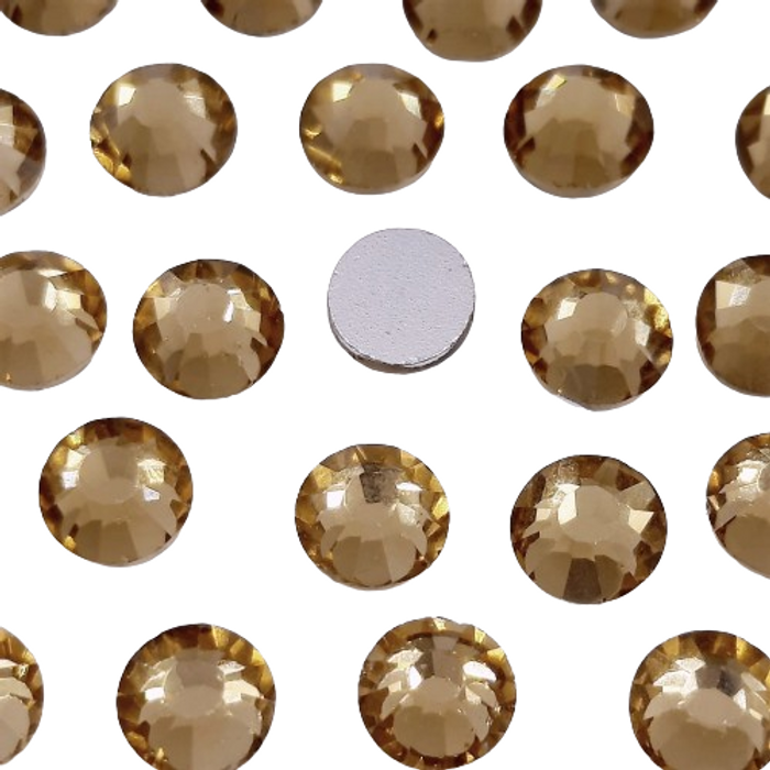 Strass Elegance Base Reta Sem Cola Light Colorado Topázio - SS16(3,80-4,00mm) 1.440 Peças