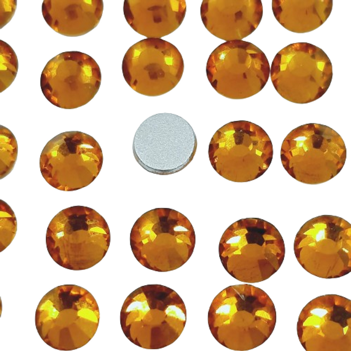 Strass Elegance Base Reta Sem Cola Topázio - SS16(3,80-4,00mm) 1.440 Peças