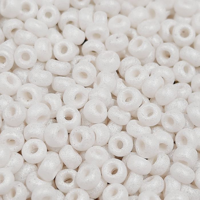 Miçanga Asmara Especial(Tingida) Branco Perolado Opaco - 9/0 (2,6mm) 500g