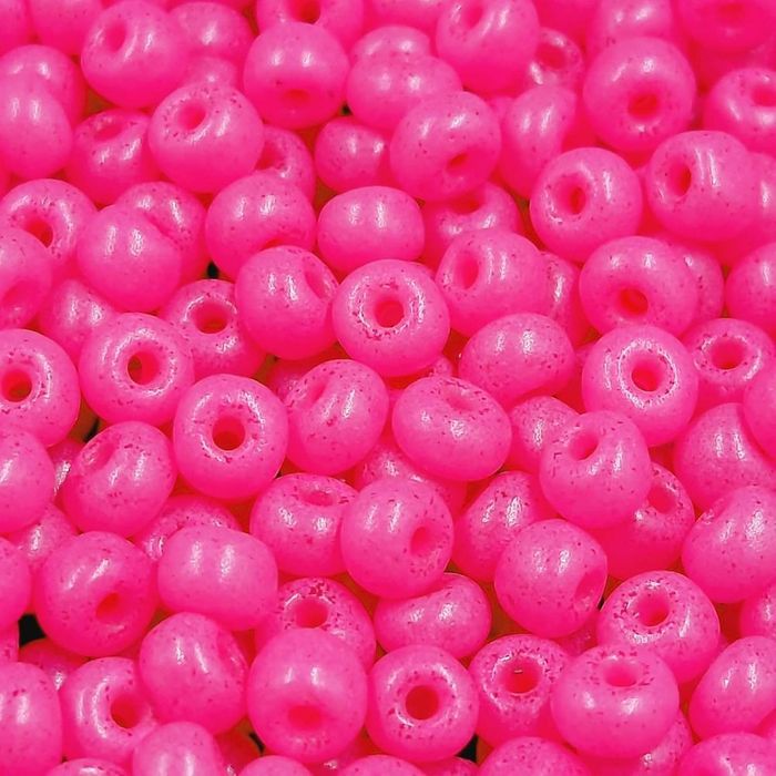 Miçanga Asmara Especial(Tingida) Rosa Pink - 6/0(4,1mm) 25g Aprox. 300 Peças