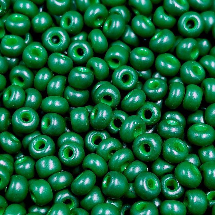 Miçanga Asmara Especial(Tingida) Verde Opaco - 9/0 (2,6mm) 25g Aprox.1.200 Peças