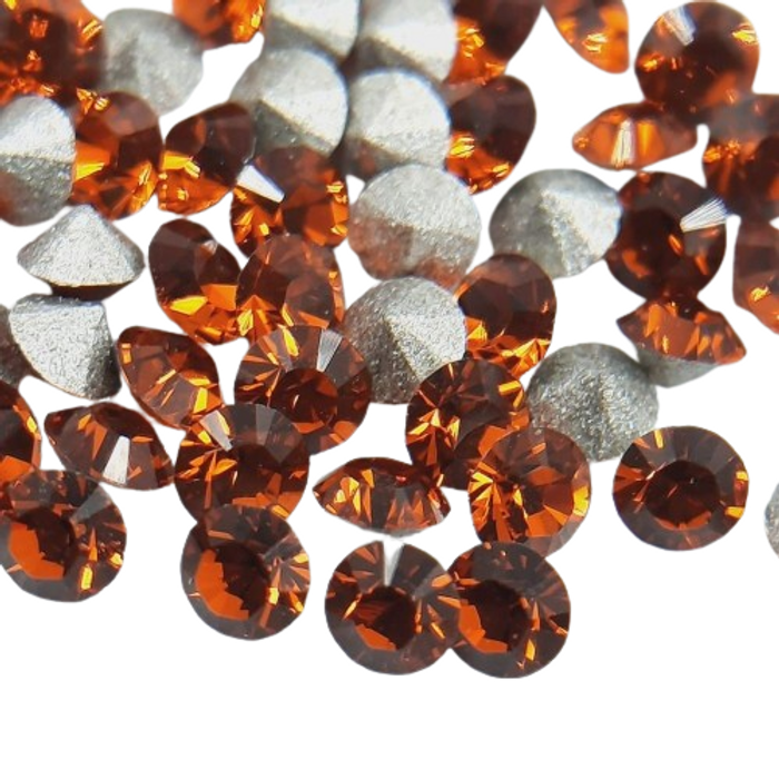 Strass Swarovski 1028 Indian Red - SS6,5/PP14(2,00-2,10mm) 144 Peças 