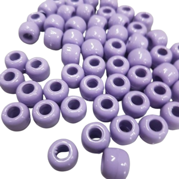 Miçanga Tererê Fosco Lilás 24 - 10mm 250g Aprox. 560 Peças