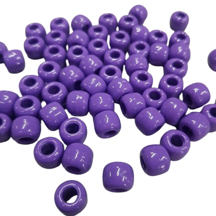 Miçanga Tererê Fosforescente Roxo 205 - 10mm 250g Aprox. 560 Peças