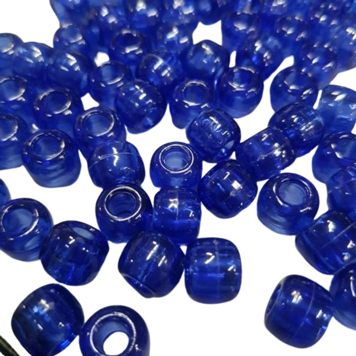 Miçanga Tererê Transparente Azulão 113 - 10mm 25g Aprox. 56 Peças