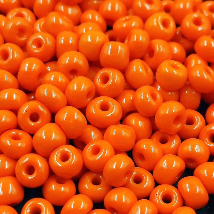 Miçanga Asmara Fosca Laranja 93140 - 6/0(4,1mm) 25g Aprox. 300 Peças