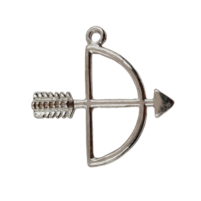 Pingente Arco e Flecha Ofá Oxossi - 30mm 1 Peça