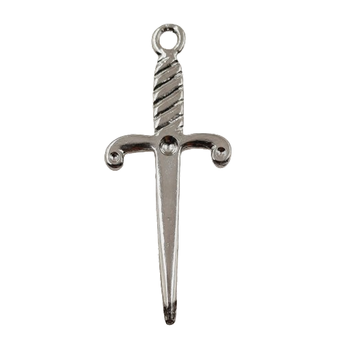 Pingente Espada com base curvada - 40mm 1 Peça