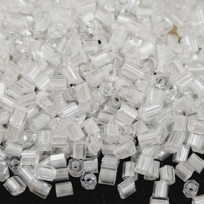 Vidrilho Indiano Cristal Fio Branco P19 - 11/0 500g