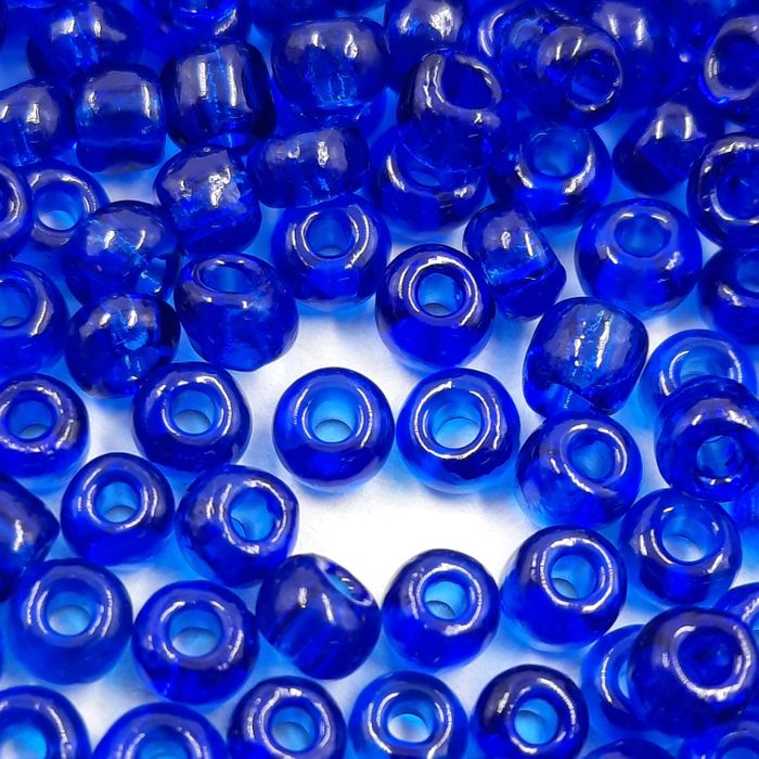 Miçanga Chinesa Transparente Azulão 8* - 8/0(2,9mm) 500g