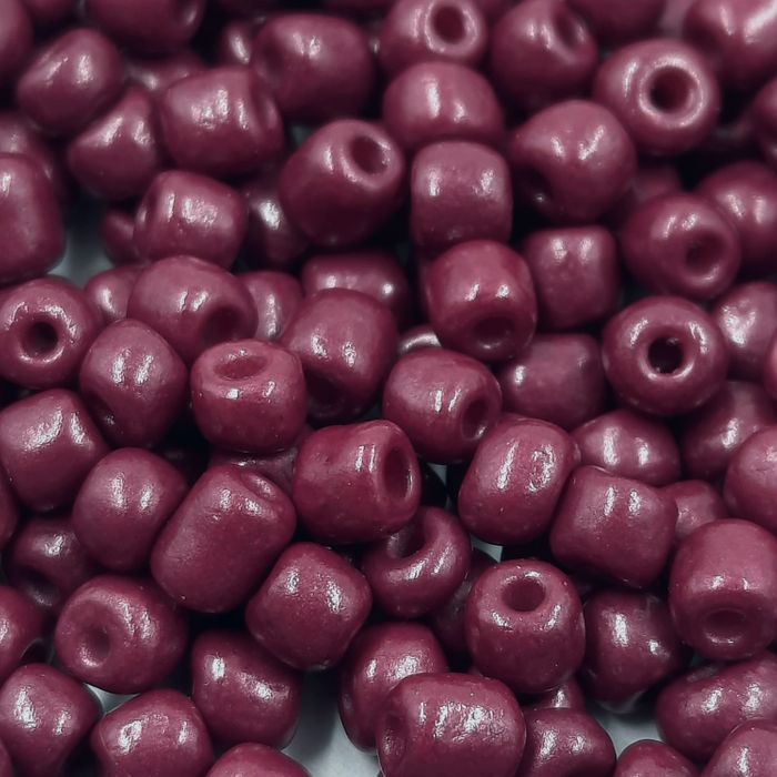 Miçanga Chinesa Fosca Marsala 15 - 6/0(4,1mm) 25g Aprox. 300 Peças