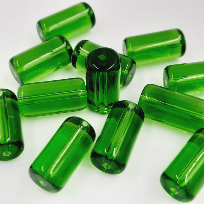 Firma Transparente Verde - 24x12mm 1 Peça