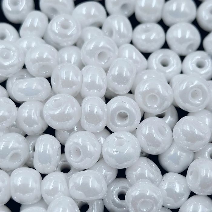 Miçanga Asmara Fosca Perolada Branco 46102 - 6/0(4,1mm) 500g