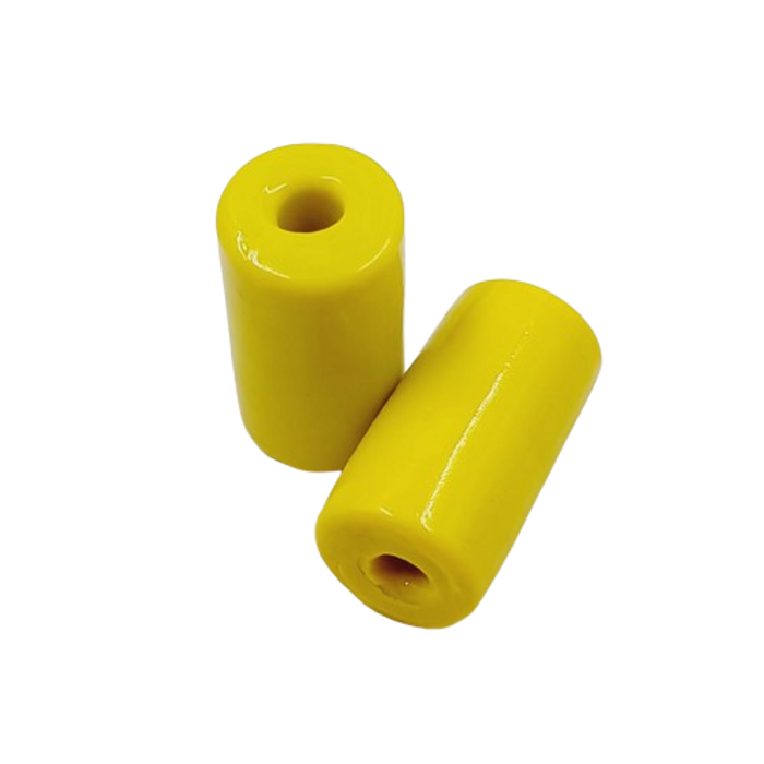 Firma Indiana Artesanal Amarela - 12x20mm 40Peças