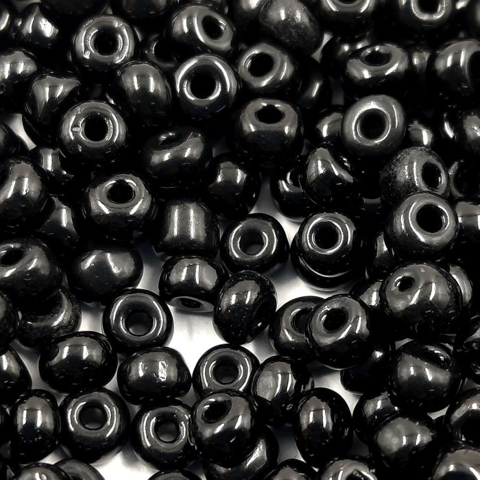 500g Miçanga 6/0 Abrama Fosca Preto 23980