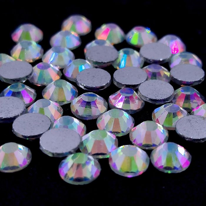 Strass Elegance Base Reta Sem Cola Aurora Boreal Claro - SS20(4,60-4,80mm) 1.440 Peças