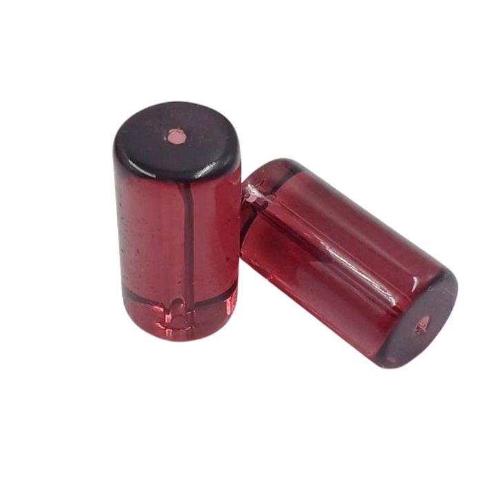 Firma Transparente  Roxo - 24x12mm 40Peças