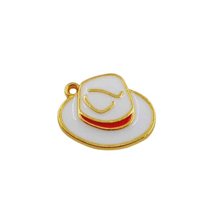 Pingente Chápeu Zé Pilintra Dourado - 15mm 1 Peça