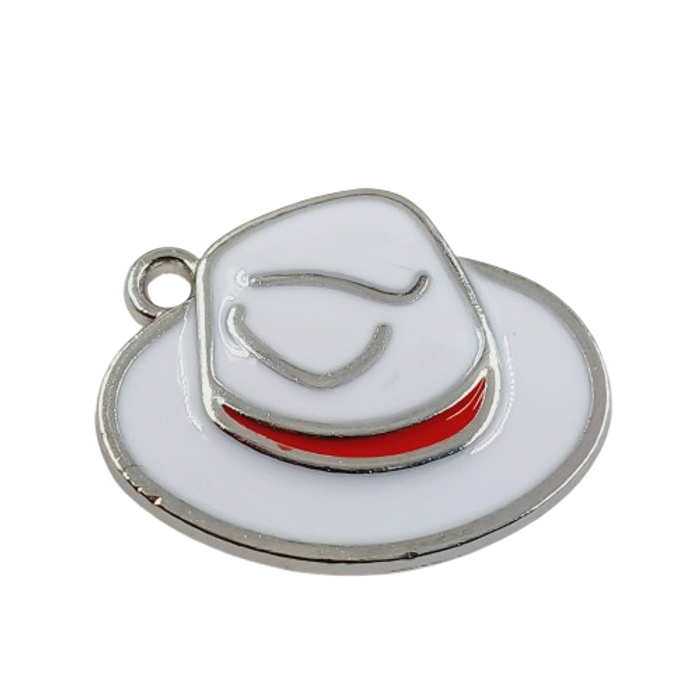 Pingente Chápeu Zé Pilintra Níquel - 15mm 1 Peça