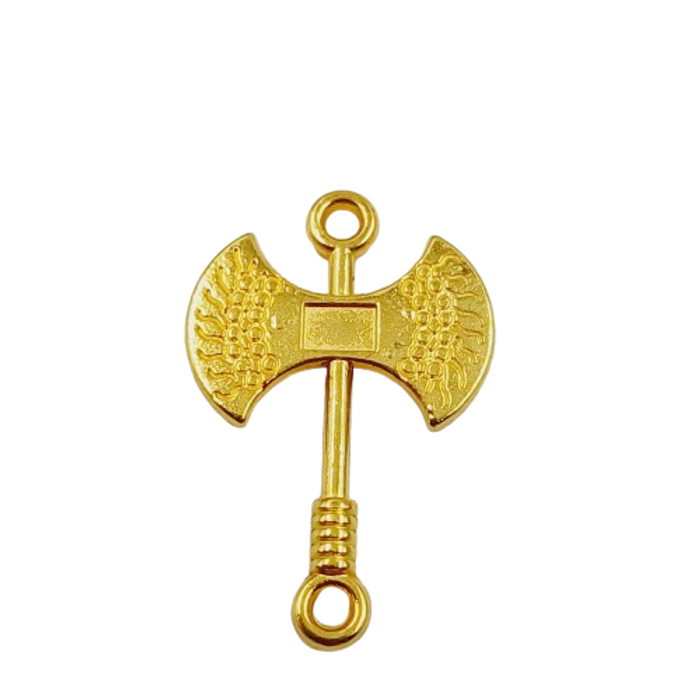 Pingente Machado Dourado - 23mm 1 Peça