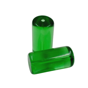 Firma Transparente Verde - 24x12mm 40 Peças