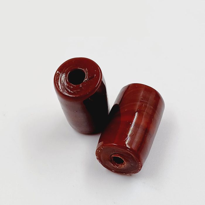 Firma Artesanal Fosca Marrom - 20x12mm 40Peças