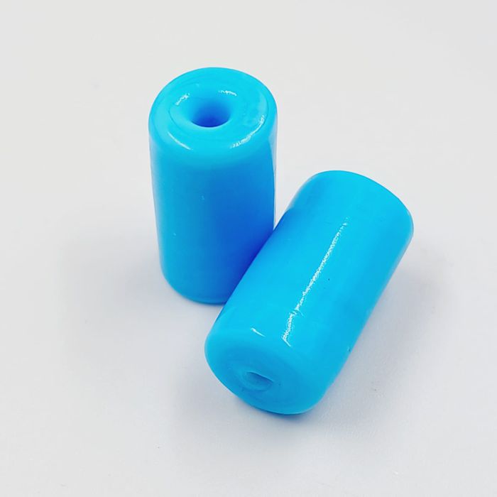 Firma Artesanal Fosca Azul - 20x12mm 40Peças