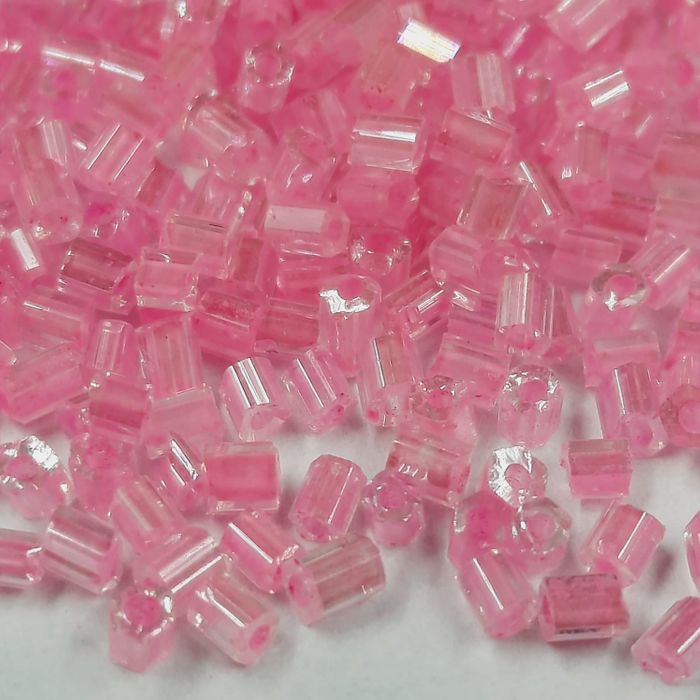 Vidrilho Indiano Cristal Fio Rosa P46 - 11/0 500g