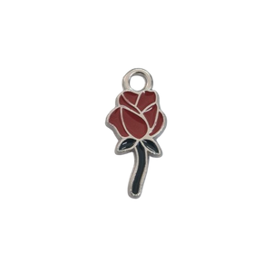 Pingente Rosa - 19mm 50Peças