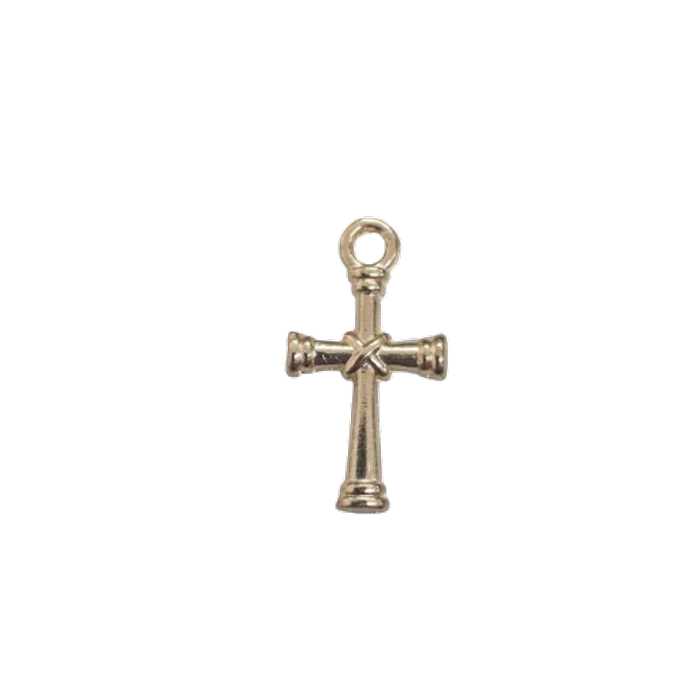 Pingente Cruz Dourado - 20mm 50Peças