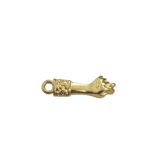 Pingente Dourado Figa - 22mm 1Peça