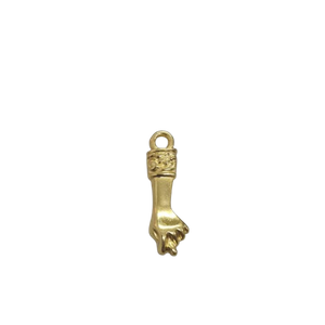 Pingente Dourado Figa - 22mm 1Peça