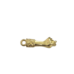 Pingente Dourado Figa - 22mm 50Peças